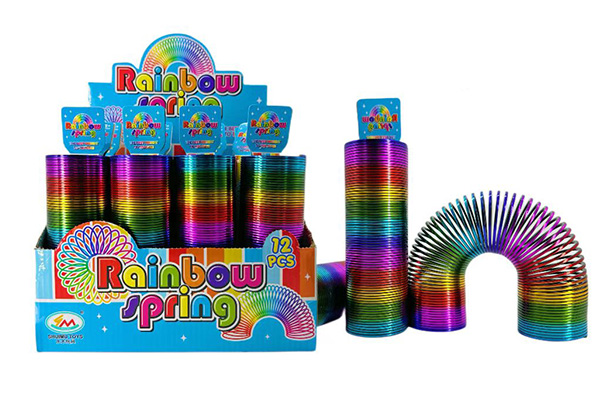 MAGIC RAINBOW SPRING (Super Lunga Metallizzata) Multicolorata 5x15cm – In Box Singolo In espo da 12pz…x288